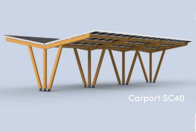 Solar Carport SC40 dubbel - 350 x 529 cm