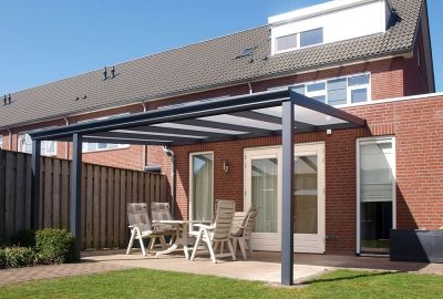 Aluminium Veranda Brava - sfeerfoto klant - vooraanzicht