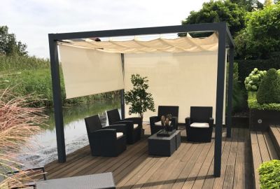 Pergola met harmonicadoek Gardendreams 4