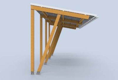 Solar Carport SC30 - 465 x 529 cm