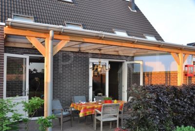 Veranda Lariks hout met PVC kraalgoot - Pext